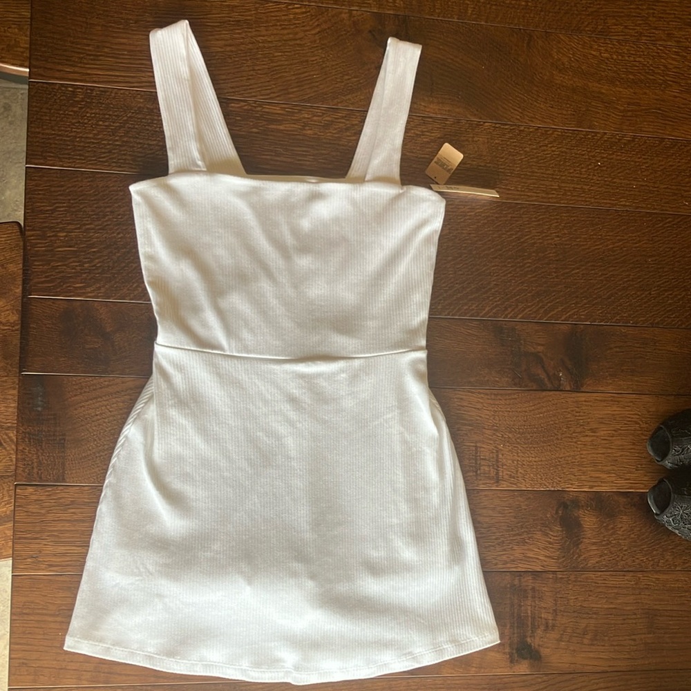 PINK Victoria's Secret White Sleeveless Sheath Mini Dress